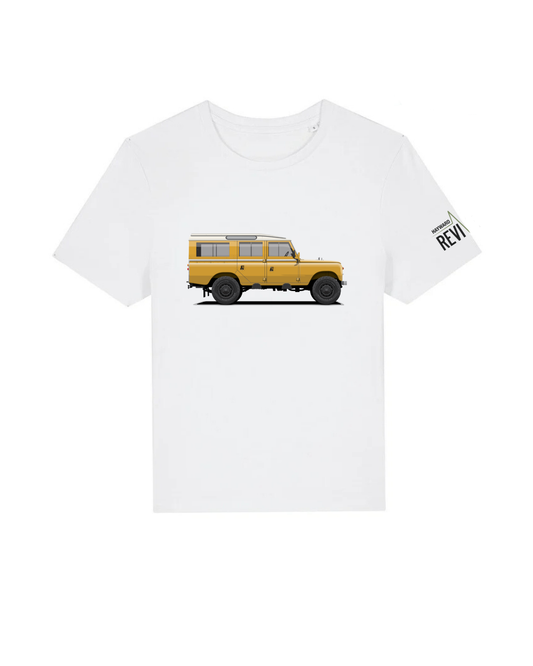 Women's Stage One Yellow Land Rover T-shirt